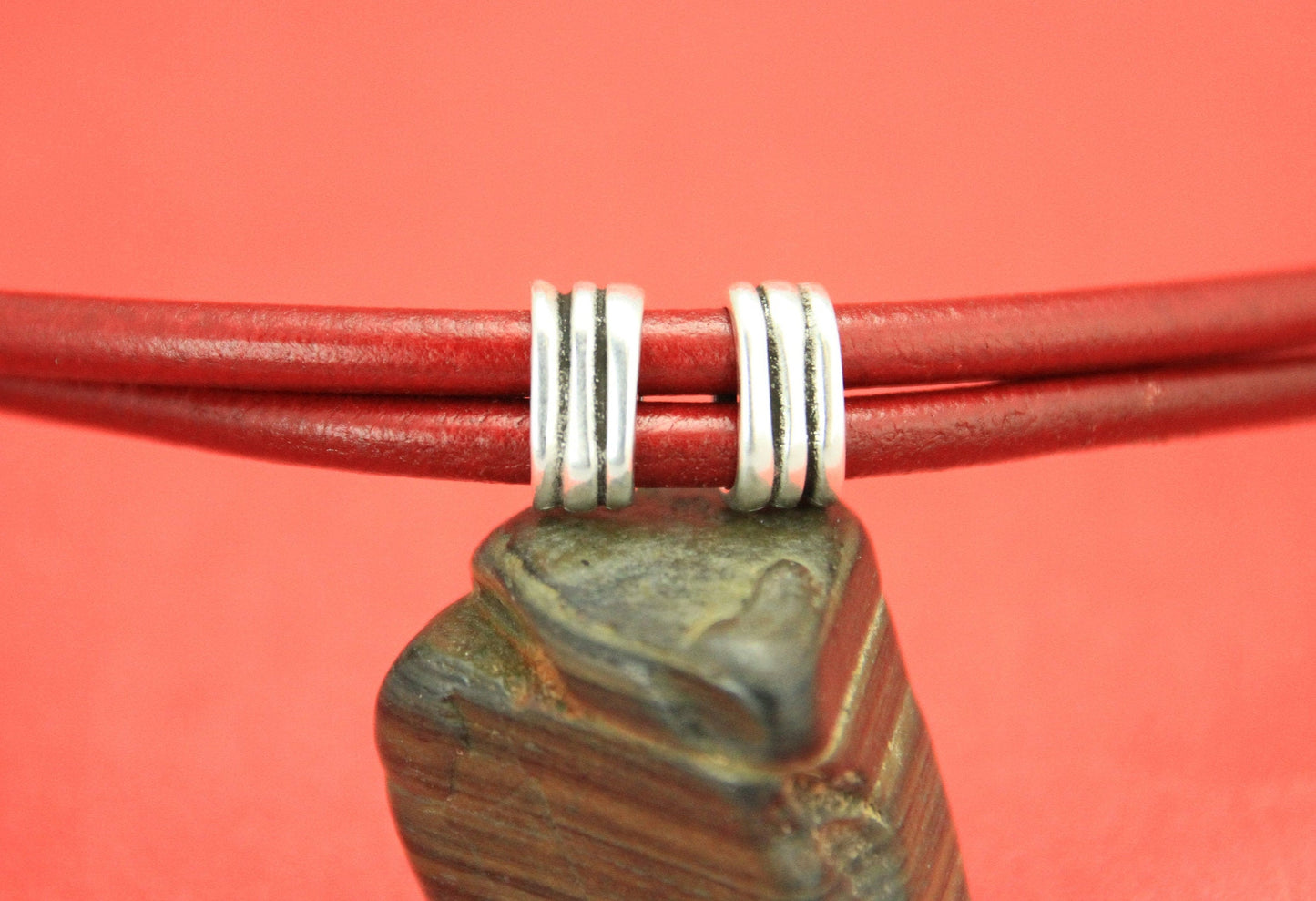 RS0049>>MADE in EUROPE zamak 10x5mm cord slider, 10x5mm engraved sliders, Qty2