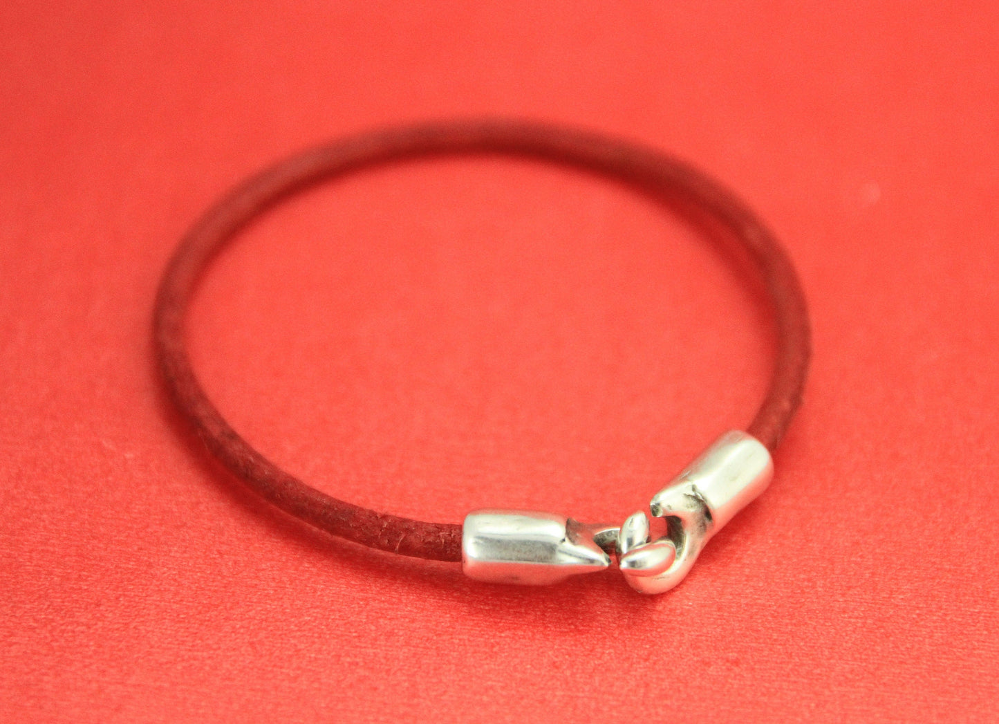 RC0159>>MADE in EUROPE 2 zamak hook clasps for round leather cord, 3mm cord zamak hook clasp, qty2