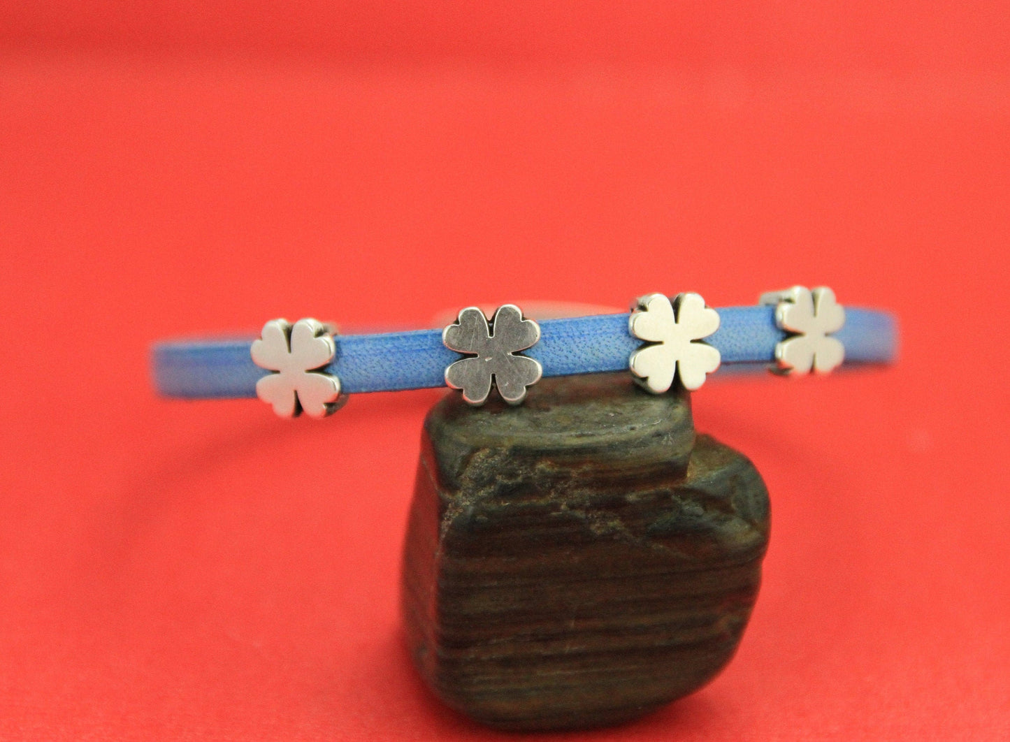 FS0421>>MADE IN EUROPE 4 zamak flower sliders 5mm flat cord, 5mm flat cord slider, flower slider for 5mm flat cord, Qty4
