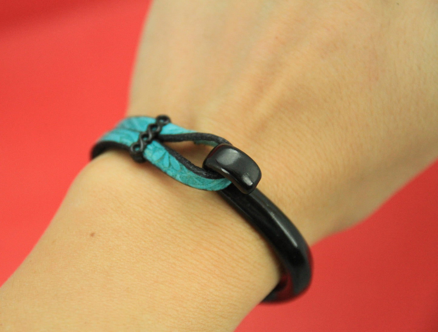 B0077>>MADE in EUROPE zamak half bracelet, flat cord half bracelet finding with slider, half bracelet, qty 1set