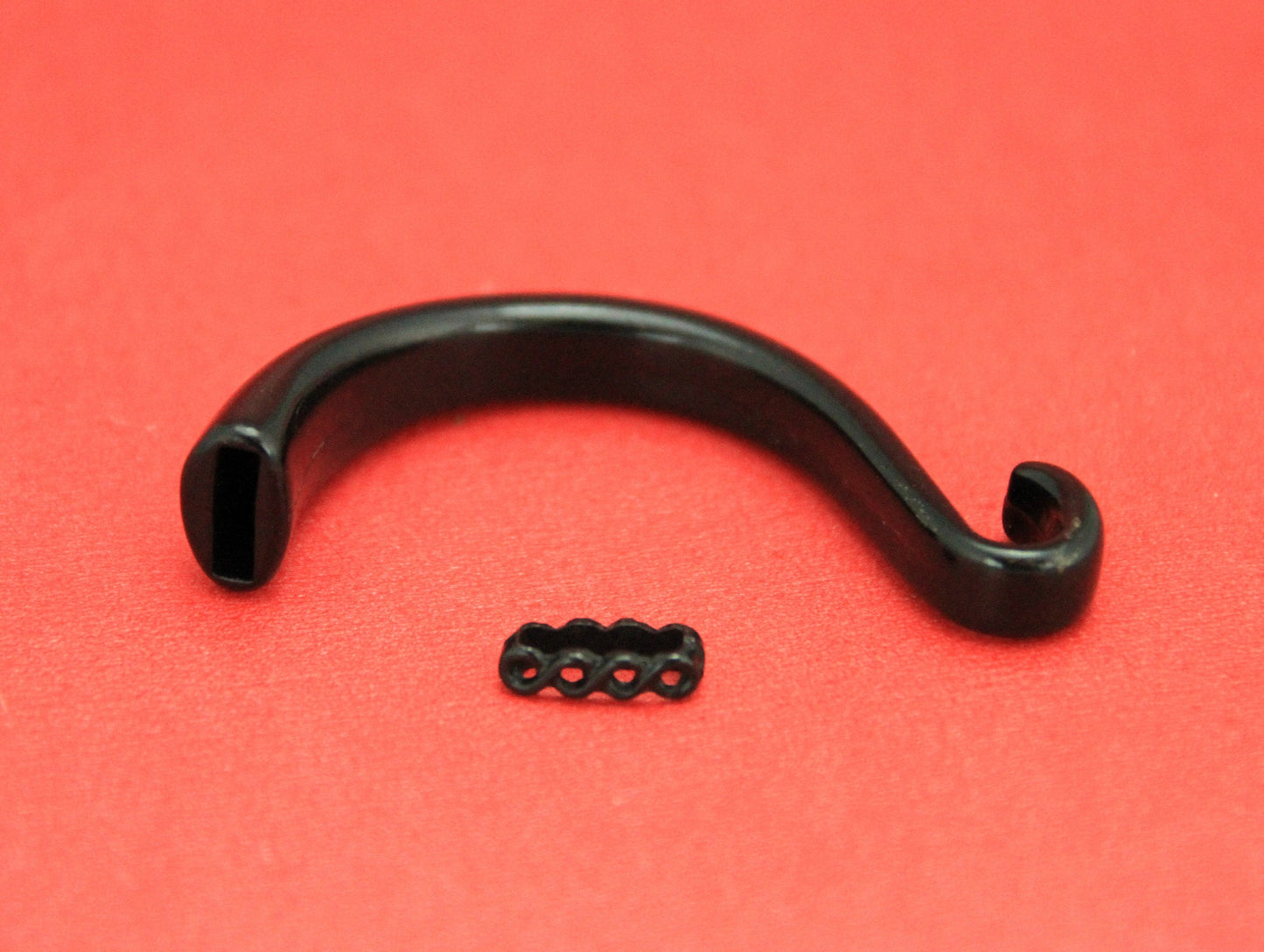 B0077>>MADE in EUROPE zamak half bracelet, flat cord half bracelet finding with slider, half bracelet, qty 1set