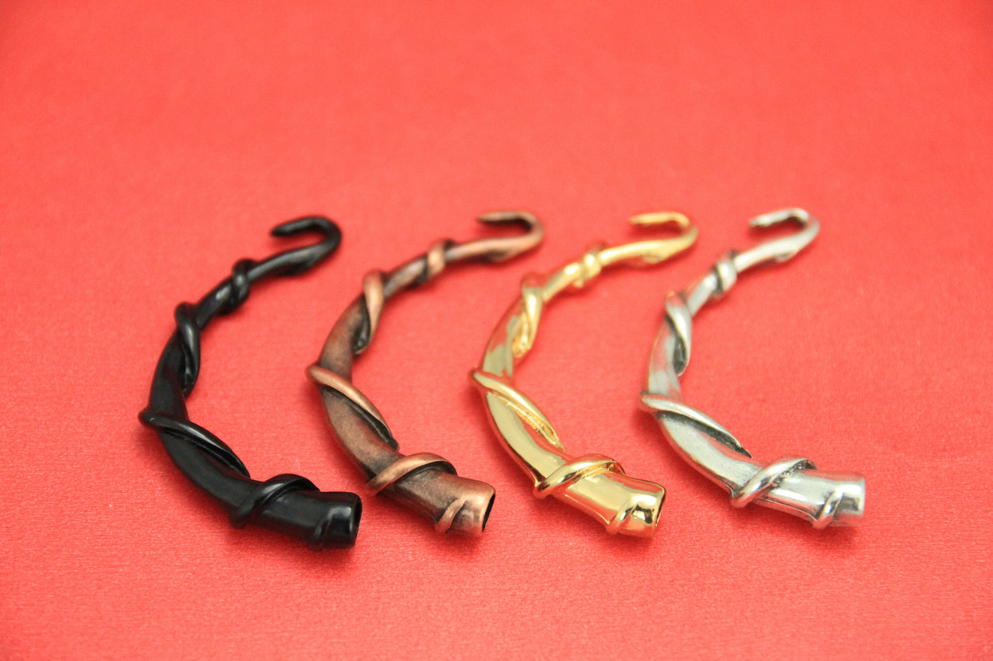 B0078>>MADE IN EUROPE  zamak half bracelet with strand separator, bracelet hook clasp, qty 1set