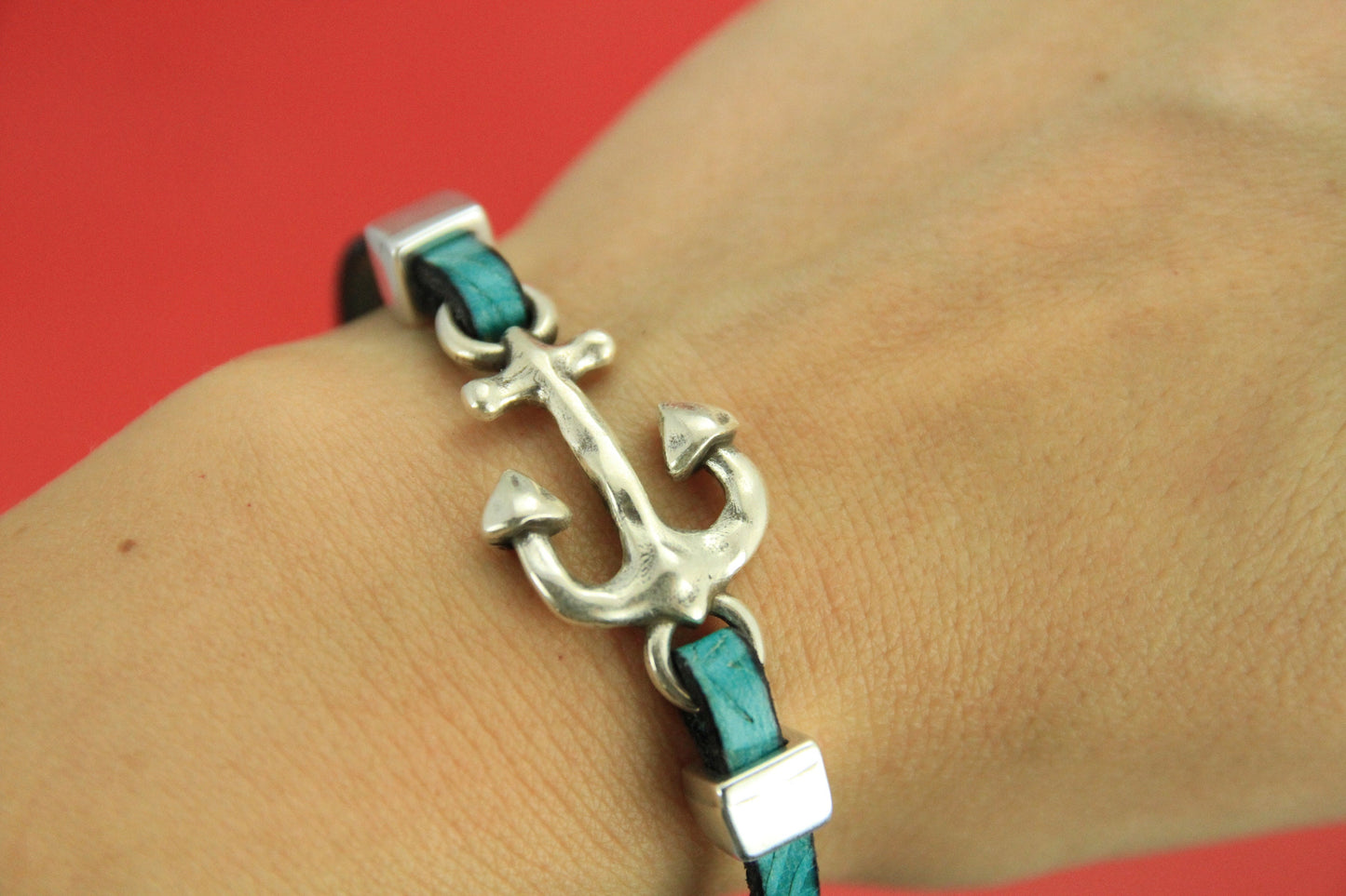 C0141>>MADE in EUROPE zamak anchor connector, bracelet anchor connector, qty 1