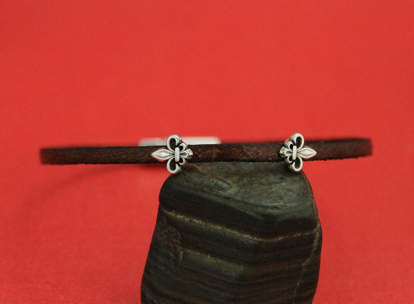 FS0428>>MADE IN EUROPE 4 zamak flower sliders 3mm flat cord, 3mm flat cord slider, flower slider for 3mm flat cord, Qty4