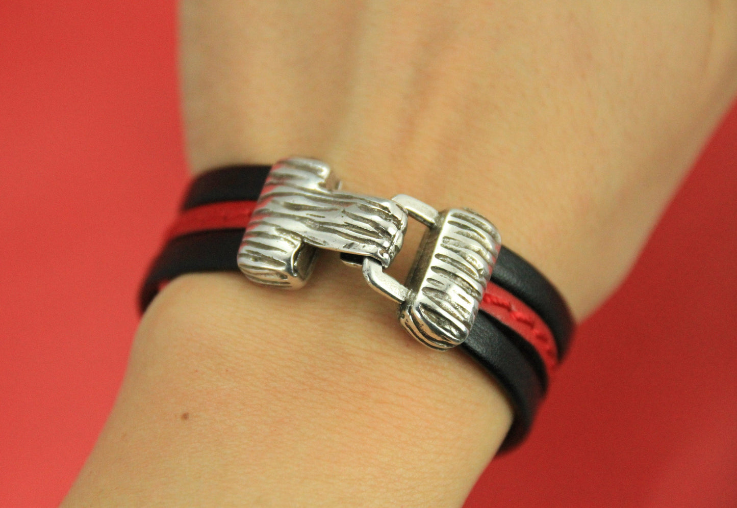 FC0346>>MADE in EUROPE zamak 15mm flat cord clasp, 15mm flat leather clasp, 15mm flat hook clasp, Qty1