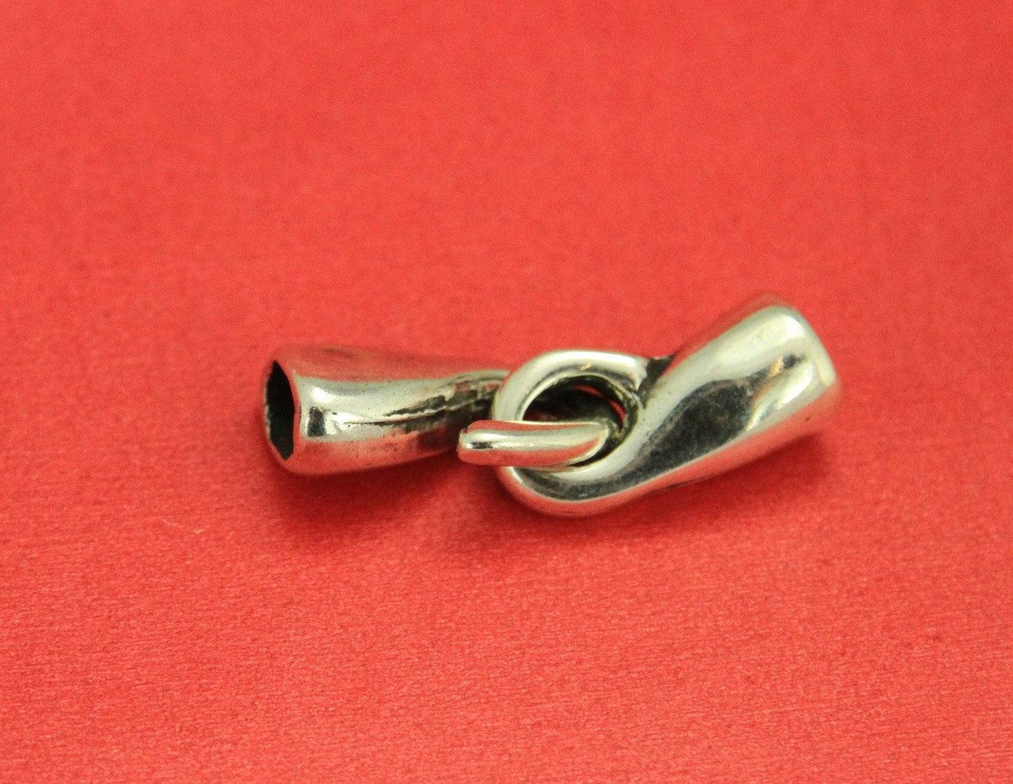 LC0021>>MADE in EUROPE zamak hook clasp, licorice cord hook clasp, licorice cord hook clasp, qty1