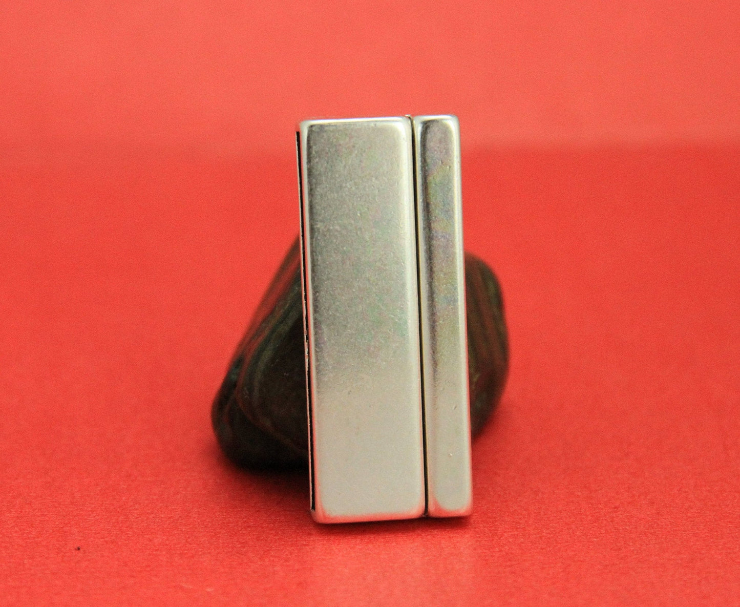 FC0334>>MADE in EUROPE zamak flat cord magnetic clasp, 40mm flat cord clasp, large magnetic clasp, qty1
