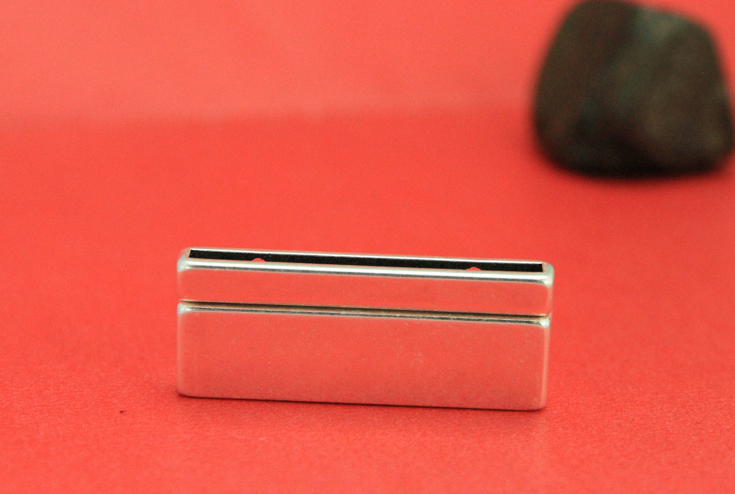 FC0334>>MADE in EUROPE zamak flat cord magnetic clasp, 40mm flat cord clasp, large magnetic clasp, qty1