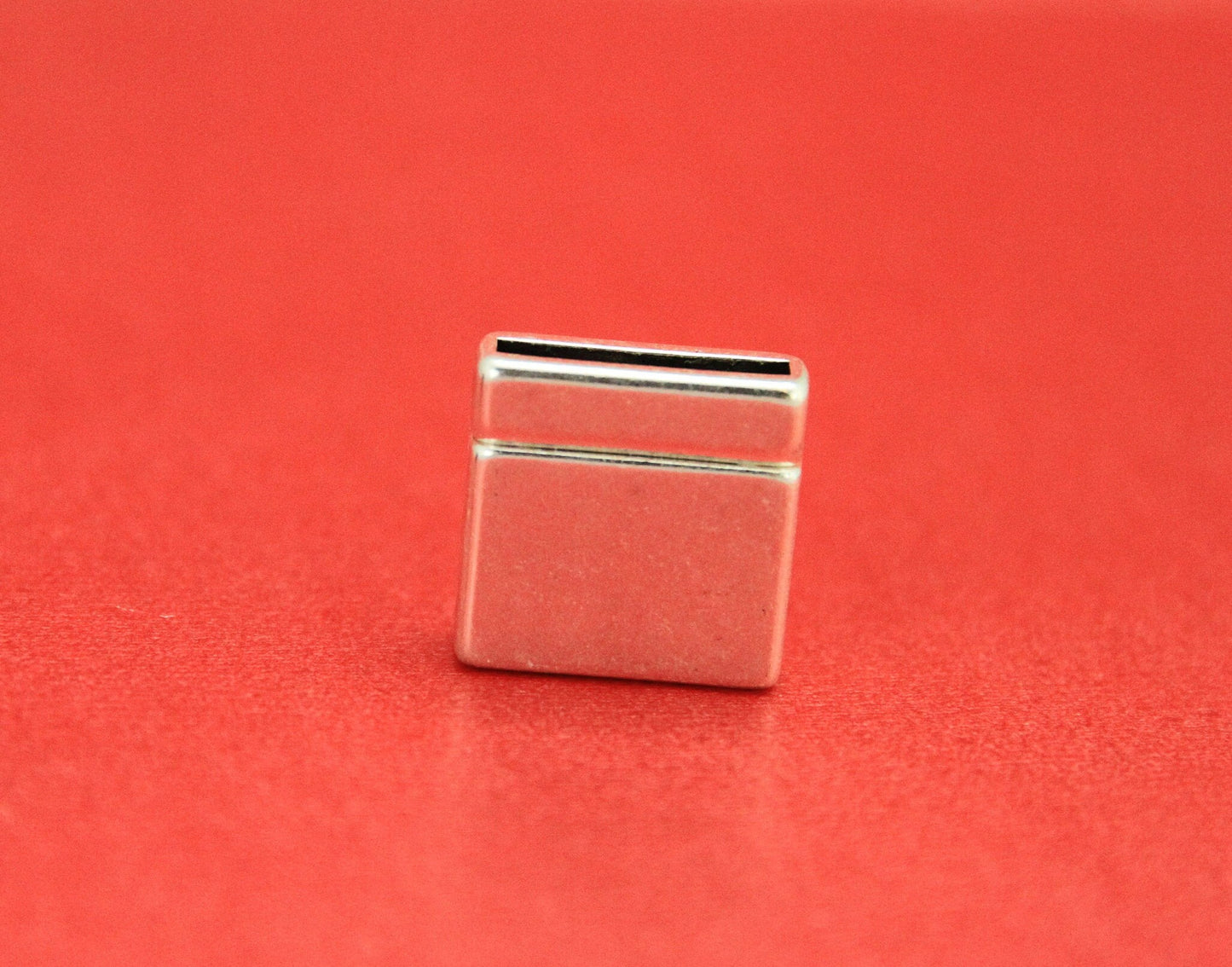 FC0340>>MADE in EUROPE zamak 15mm flat cord clasp, 15mm flat magnetic clasp, 15mm zamak clasp ,Qty1