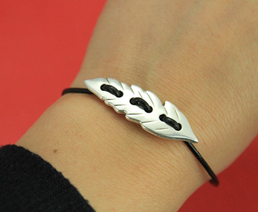 RS0055>> MADE IN EUROPE  2 zamak feather sliders, feather beads, round cord feather sliders, Qty2