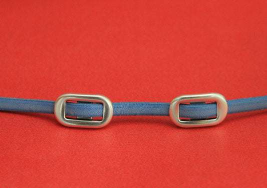 FS0445>>MADE in EUROPE 2 flat cord zamak sliders, 5mm cord buckle sliders, flat 5mm cord slider, Qty2