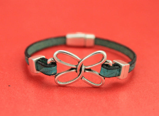 C0140>>MADE in EUROPE zamak connector, 5mm cord connector, flat 5mm leather cord connector, Qty 1