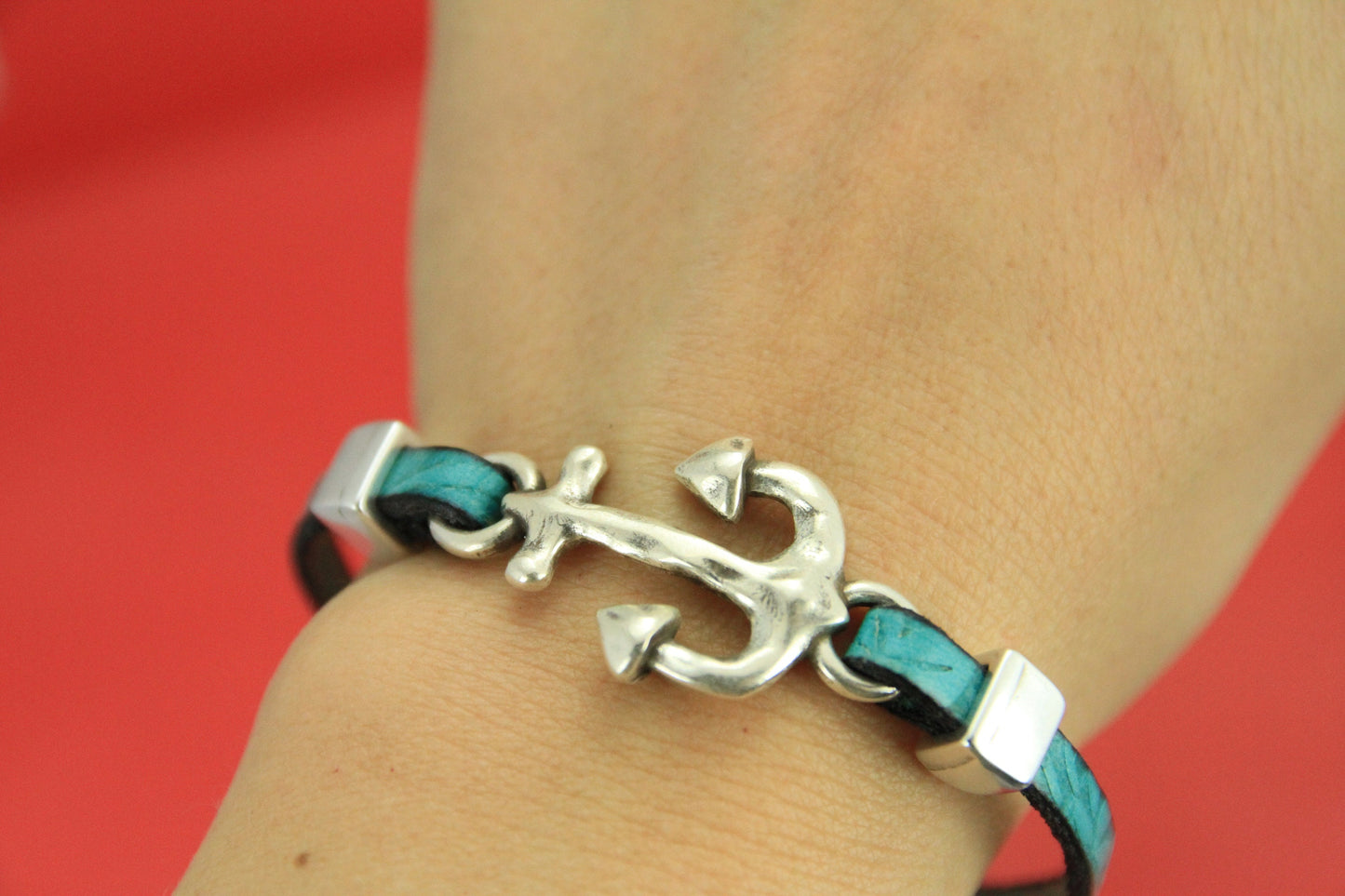 C0141>>MADE in EUROPE zamak anchor connector, bracelet anchor connector, qty 1