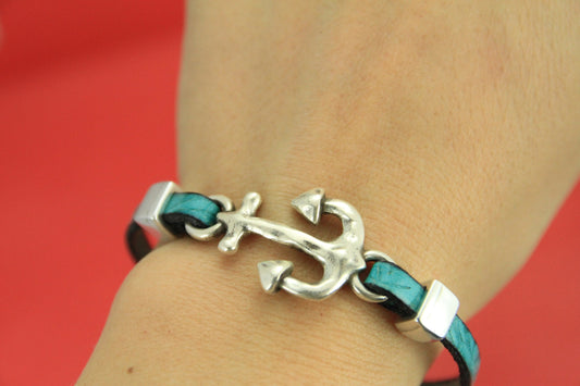 C0141>>MADE in EUROPE zamak anchor connector, bracelet anchor connector, qty 1