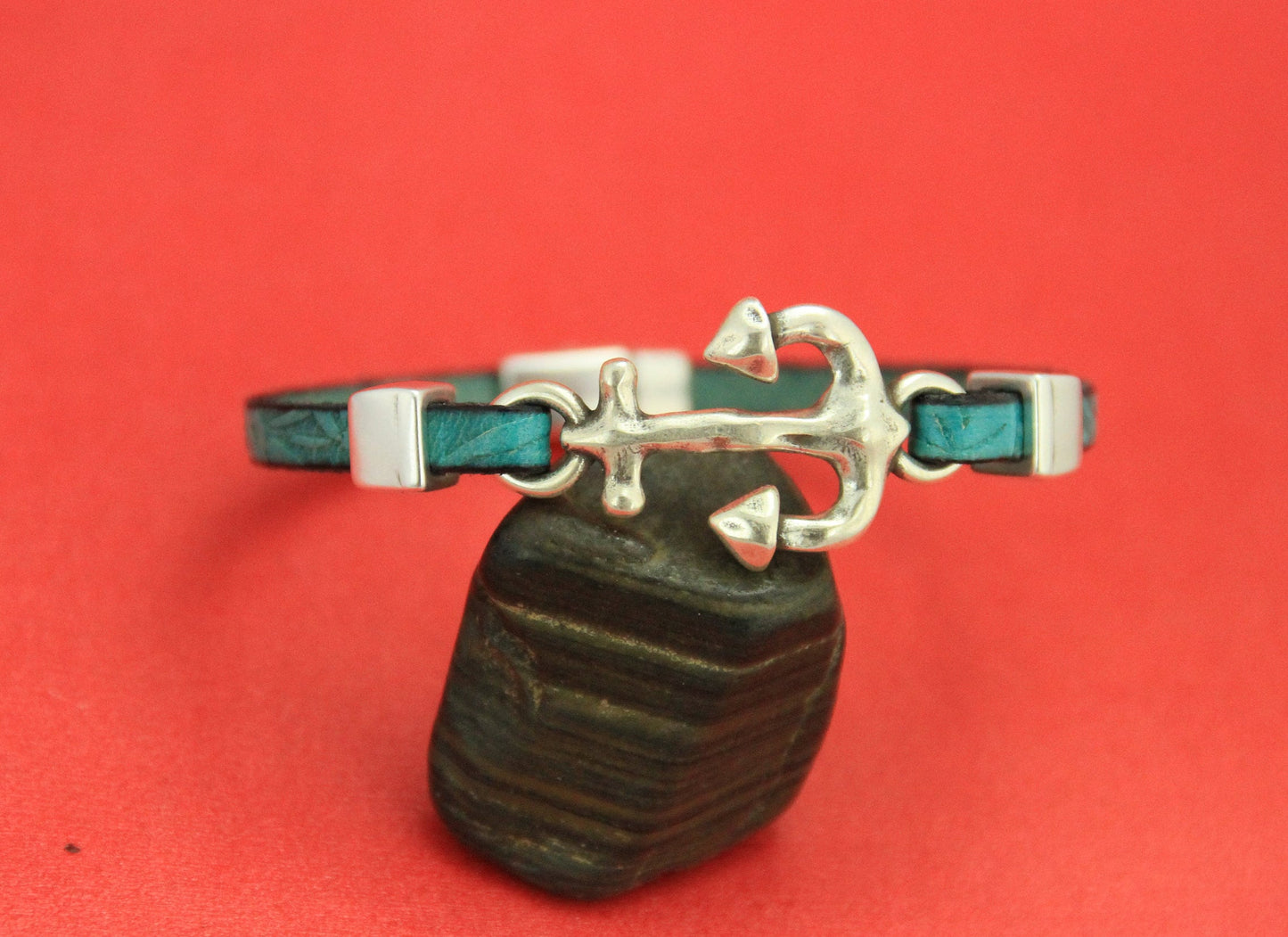 C0141>>MADE in EUROPE zamak anchor connector, bracelet anchor connector, qty 1