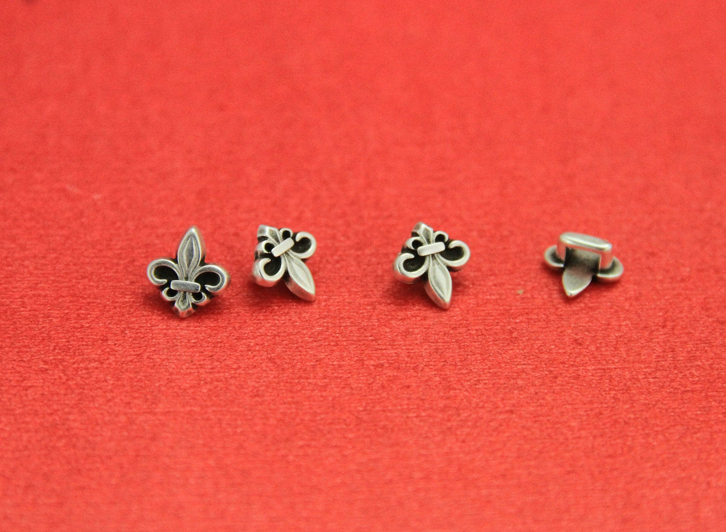 FS0428>>MADE IN EUROPE 4 zamak flower sliders 3mm flat cord, 3mm flat cord slider, flower slider for 3mm flat cord, Qty4
