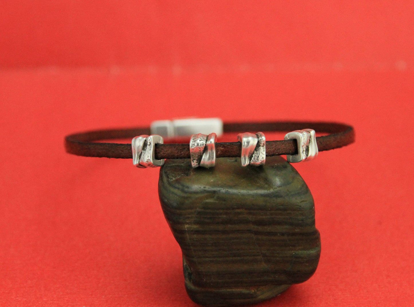 FS0429>>MADE IN EUROPE 4 zamak sliders, flat 3mm cord sliders, 3mm flat cord sliders, Qty4