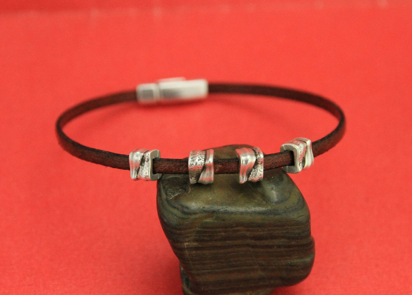FS0429>>MADE IN EUROPE 4 zamak sliders, flat 3mm cord sliders, 3mm flat cord sliders, Qty4