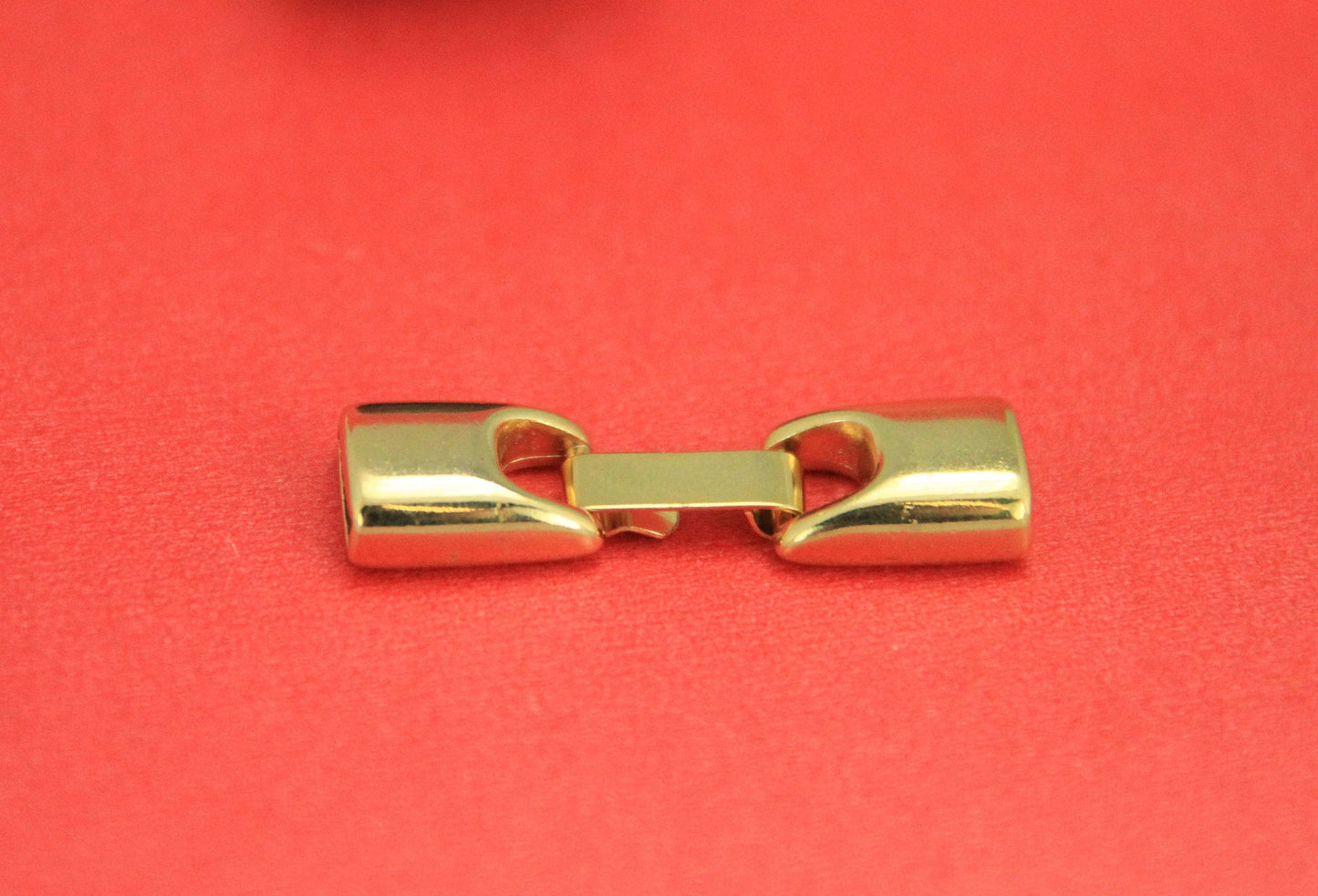 FC0217>> MADE in EUROPE zamak snap clasp, 10mm flat cord clasp flat cord snap clasp, Qty1