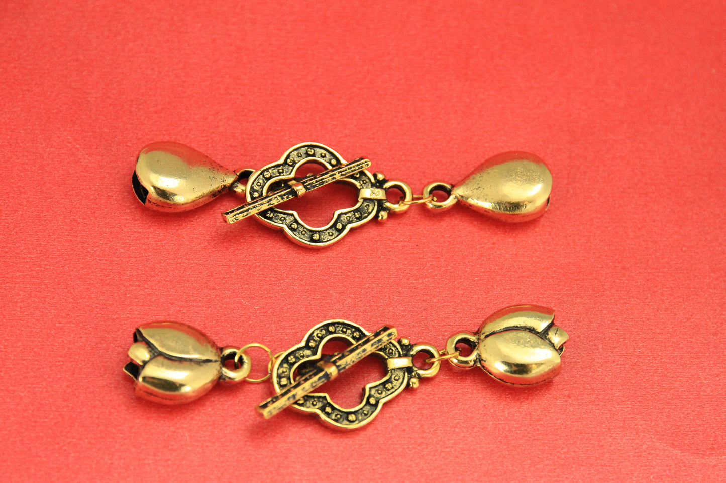 RC0164>>MADE in EUROPE gold toggle clasp for multi strand bracelet, gold toggle clasp for bracelet qty1