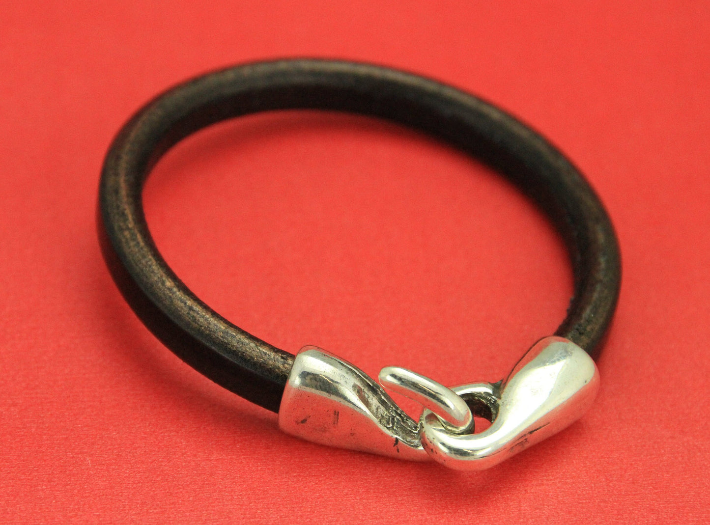 LC0021>>MADE in EUROPE zamak hook clasp, licorice cord hook clasp, licorice cord hook clasp, qty1