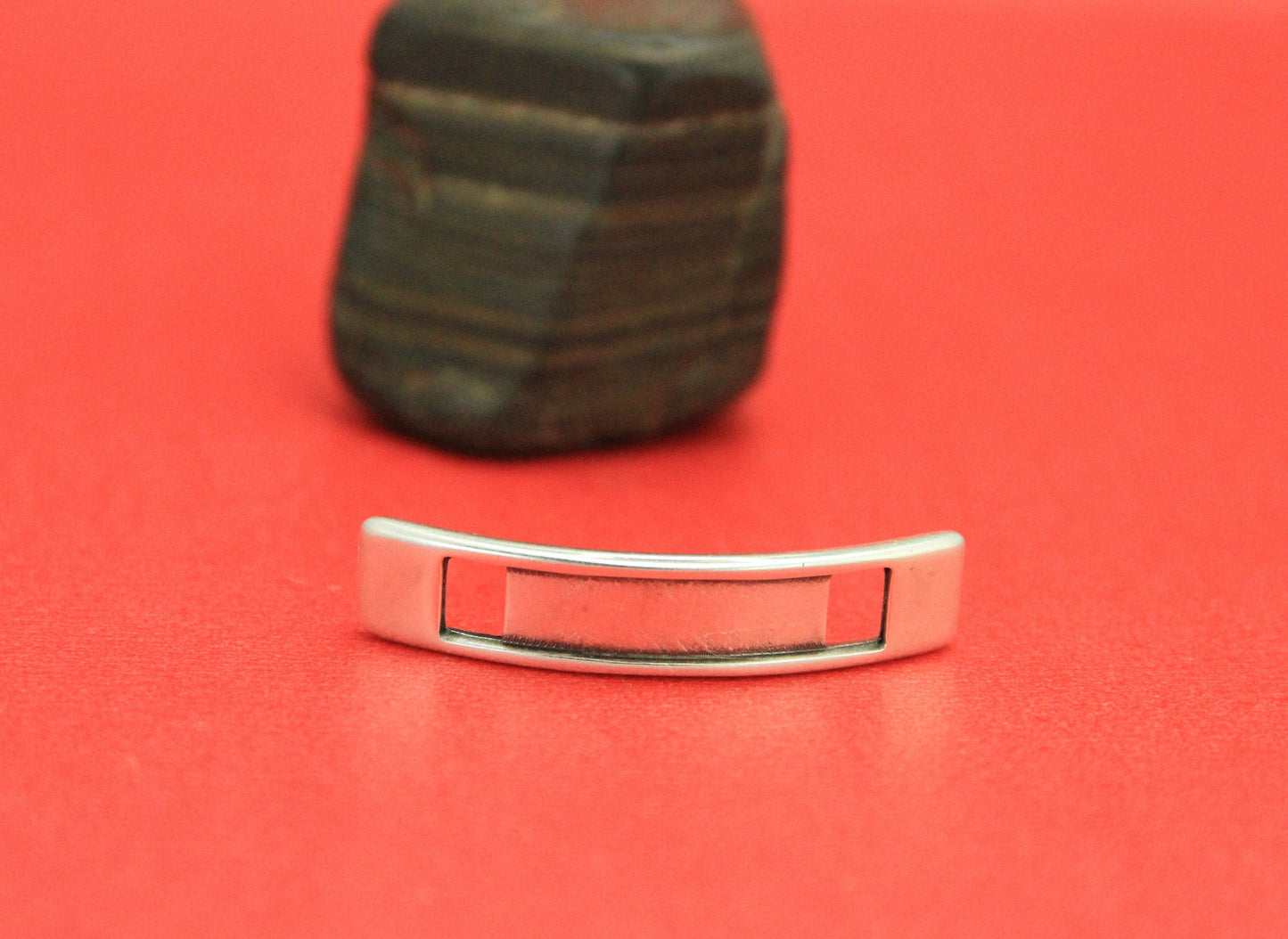 FS0440>>MADE in EUROPE 2 flat cord zamak sliders, 5mm cord sliders, flat 5mm cord slider, Qty2