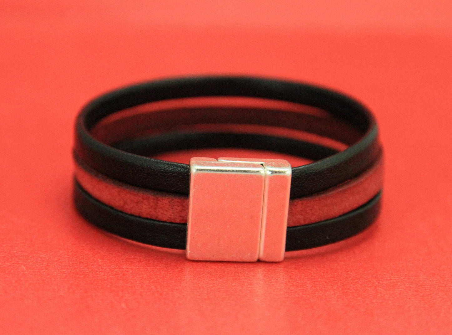 FC0340>>MADE in EUROPE zamak 15mm flat cord clasp, 15mm flat magnetic clasp, 15mm zamak clasp ,Qty1
