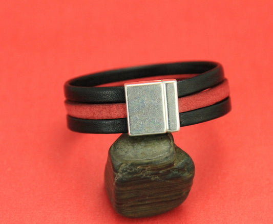FC0340>>MADE in EUROPE zamak 15mm flat cord clasp, 15mm flat magnetic clasp, 15mm zamak clasp ,Qty1