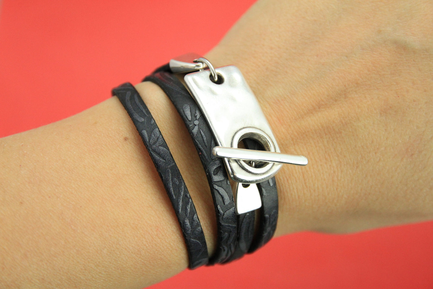 FC0344>>MADE in EUROPE zamak flat toggle clasp, 5mm or 10mm flat toggle clasp, zamak silver clasp, Qty1