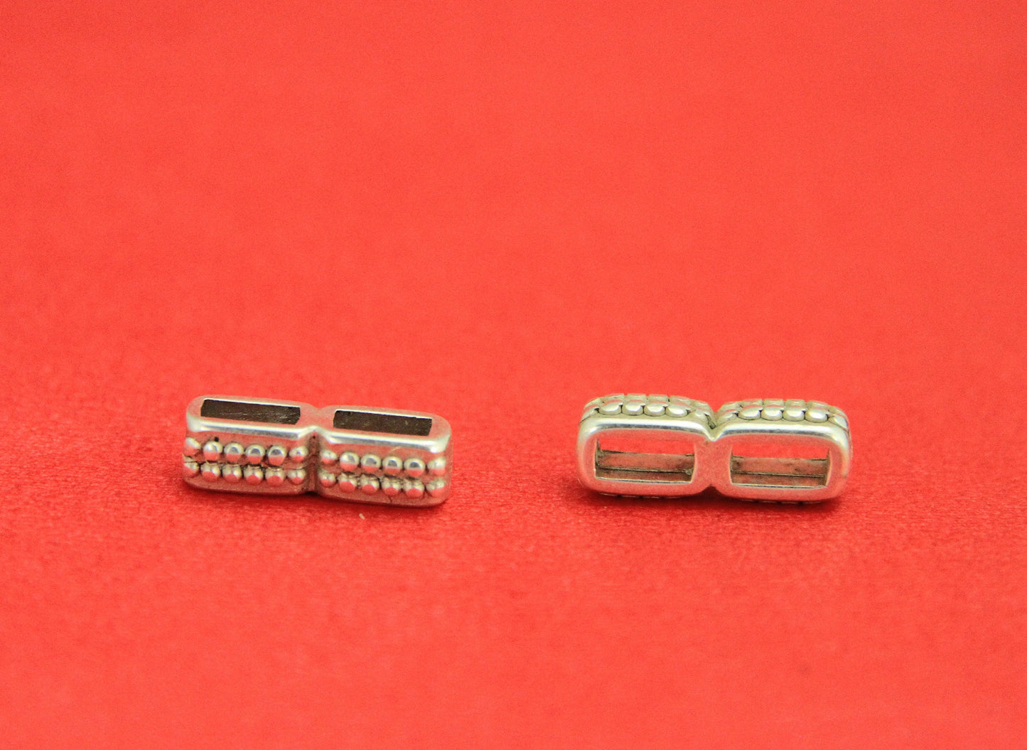 12/2 MADE in EUROPE 2 zamak strand separators, flat cord strand separators, 6mm flat cord strand separators, qty2