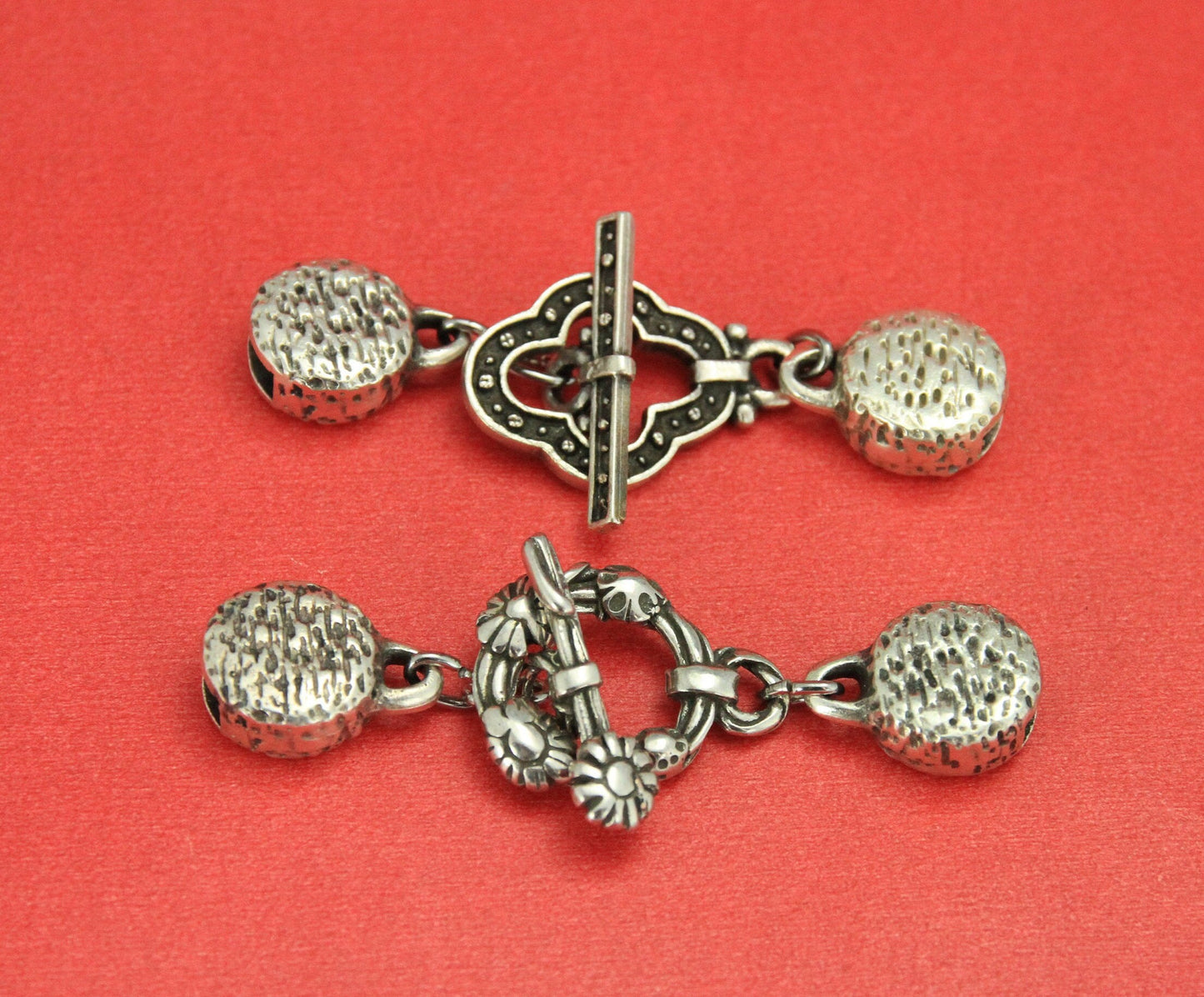 RC0165>>MADE IN EUROPE multi strand round cord toggle clasp, wrap bracelet toggle clasp