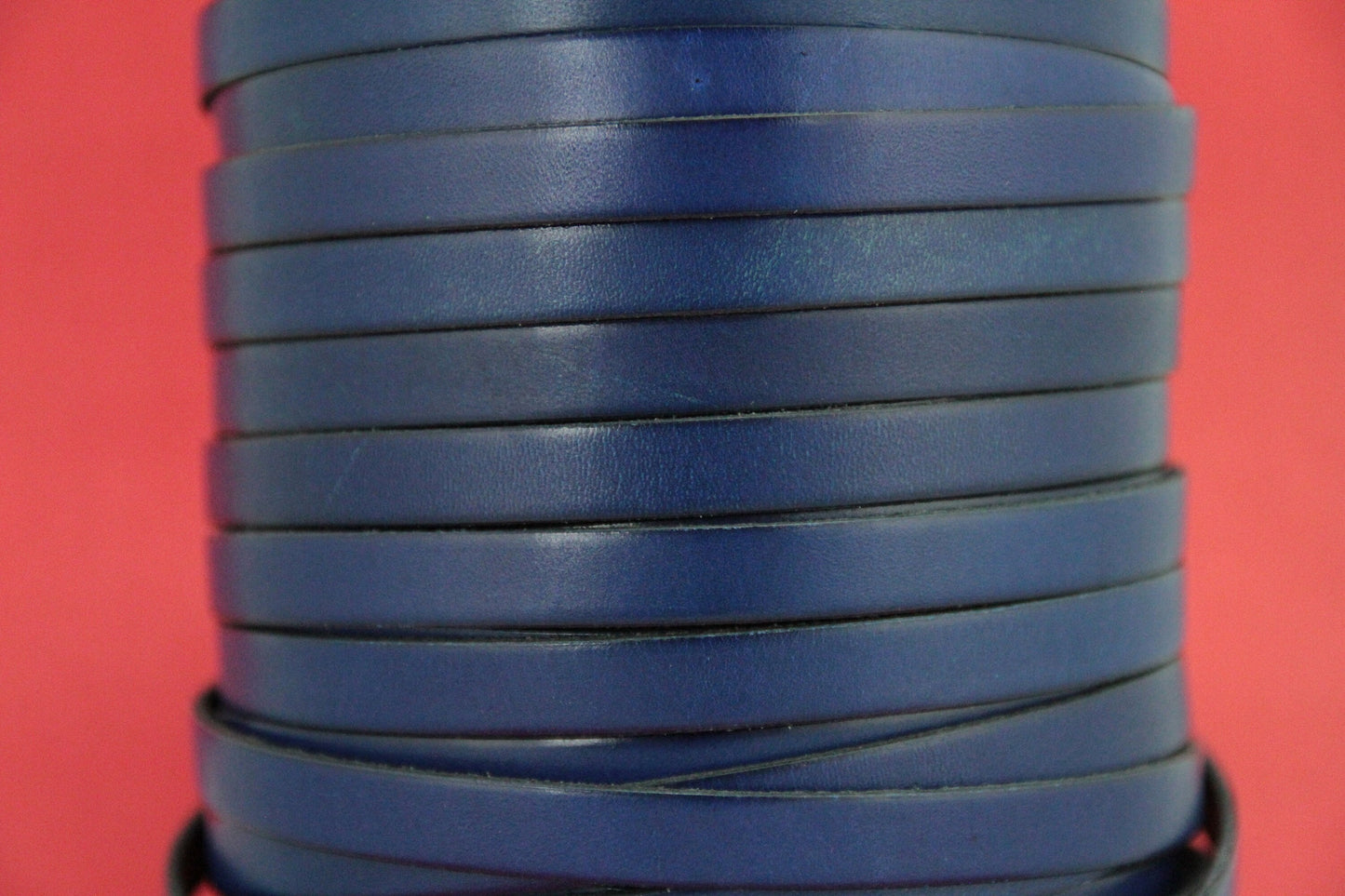 MADE in EUROPE 24" of genuine leather cord, flat 10mm leather cord, 10x2mm leather cord(MARF10AZV)