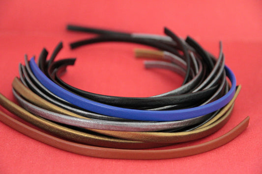 Precut3>> 10 pieces of 6mm and 5mm pre-cut leather cord color mix, 7-8inch pre-cut leather pieces. All leather cords are made in EU