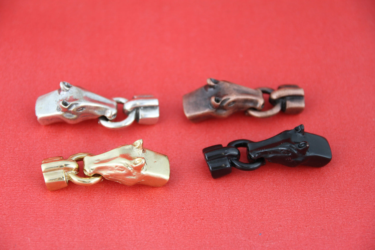 LC0029>>MADE in EUROPE zamak horse clasp, metal horse hook clasp qty1