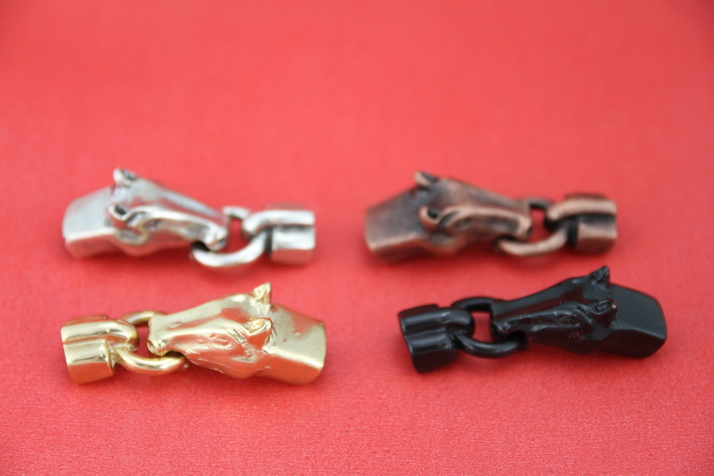 LC0029>>MADE in EUROPE zamak horse clasp, metal horse hook clasp qty1