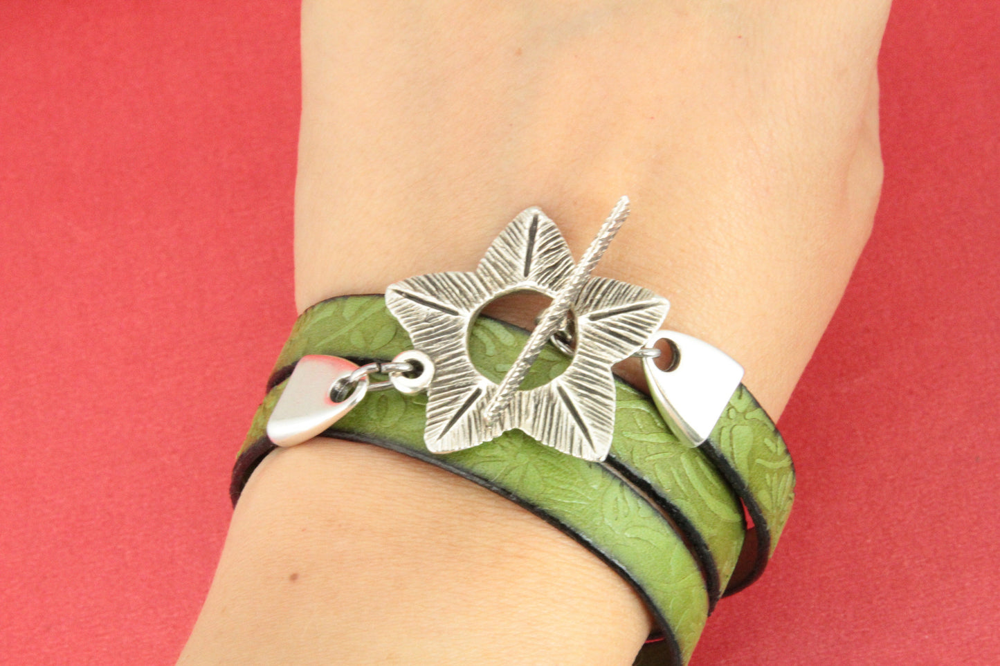FC0199>> zamak flower toggle clasp, 10mm cord flower clasp,(X5455/2032)  Qty1