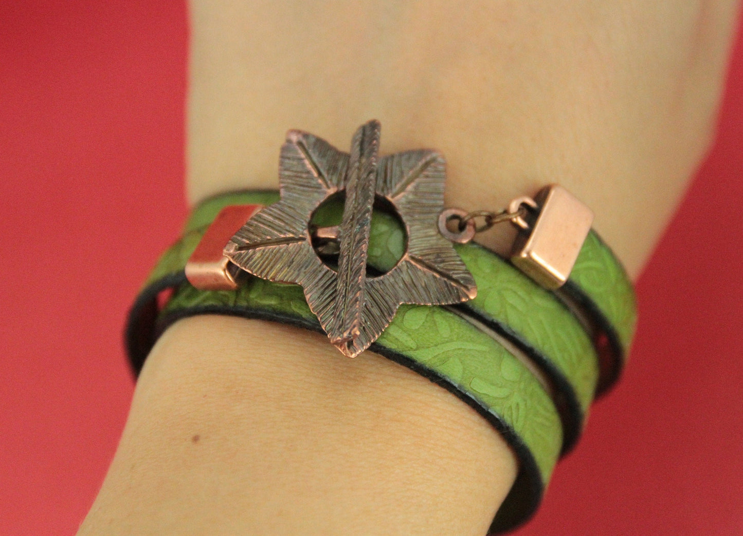 FC0199>> zamak flower toggle clasp, 10mm cord flower clasp,(X5455/2032)  Qty1