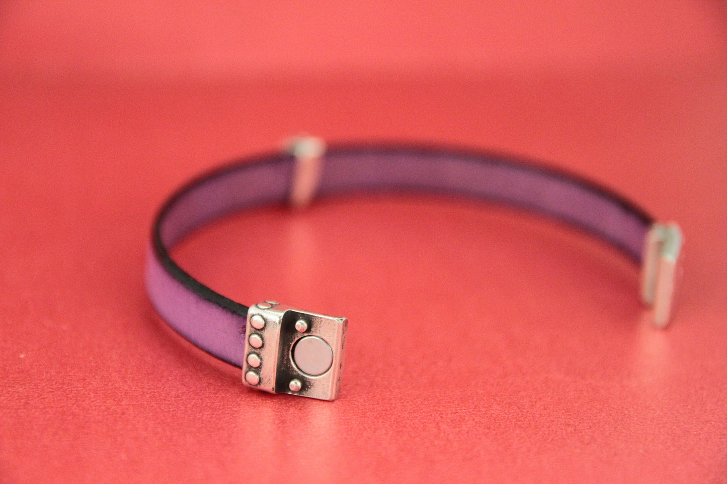FC0347>>MADE in EUROPE zamak clasp, 10mm flat cord clasp, zamak  clasp for 10mm flat leather cord (TM10x3BOLITAS) Qty1