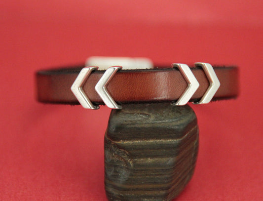 FS0461>>MADE in EUROPE 4 arrow crimpable sliders, 10mm leather cord sliders, 5mm arrow crimpable sliders (200117/200116)
