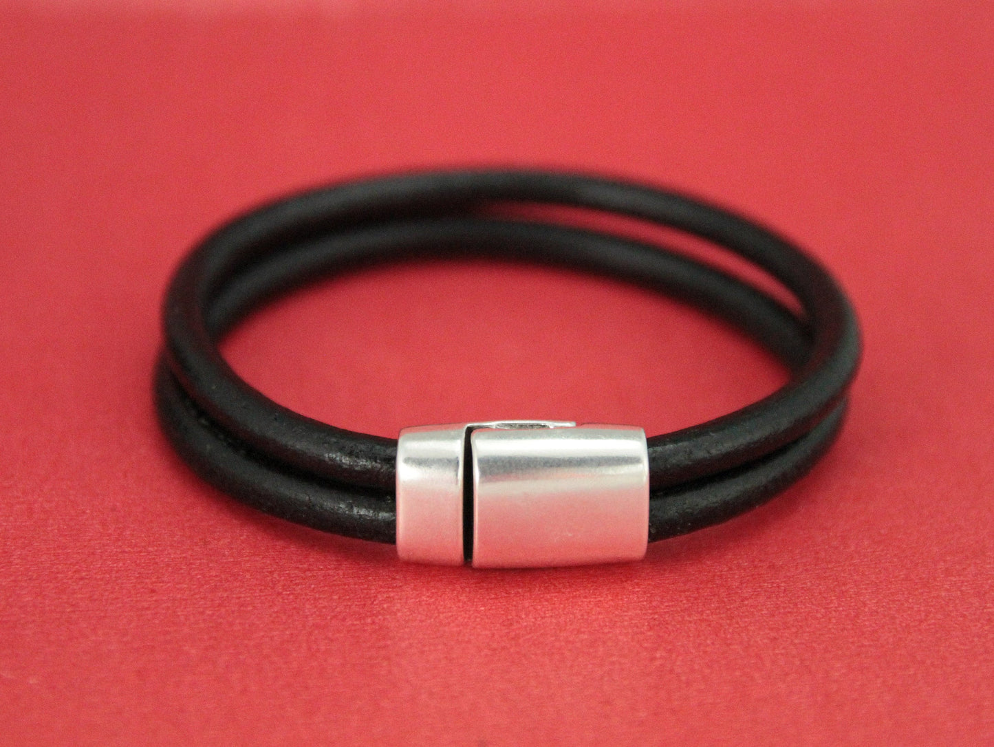 RC0172>>MADE IN EUROPE zamak 10mm x 5mm clasp, 10x5mm clasp, double strand 5mm cord clasp  Qty 1