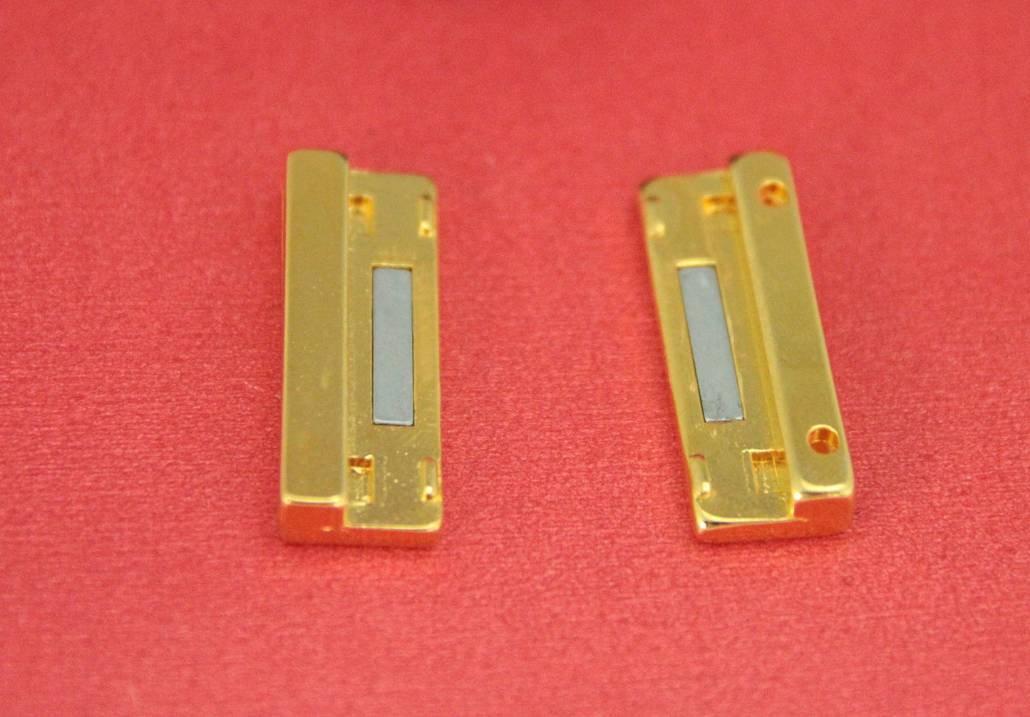 FC0352>>MADE IN EUROPE Zamak gold clasp for 30mm flat cord, bracelet gold clasp, flat 30mm cord gold zamak clasp, Qty1