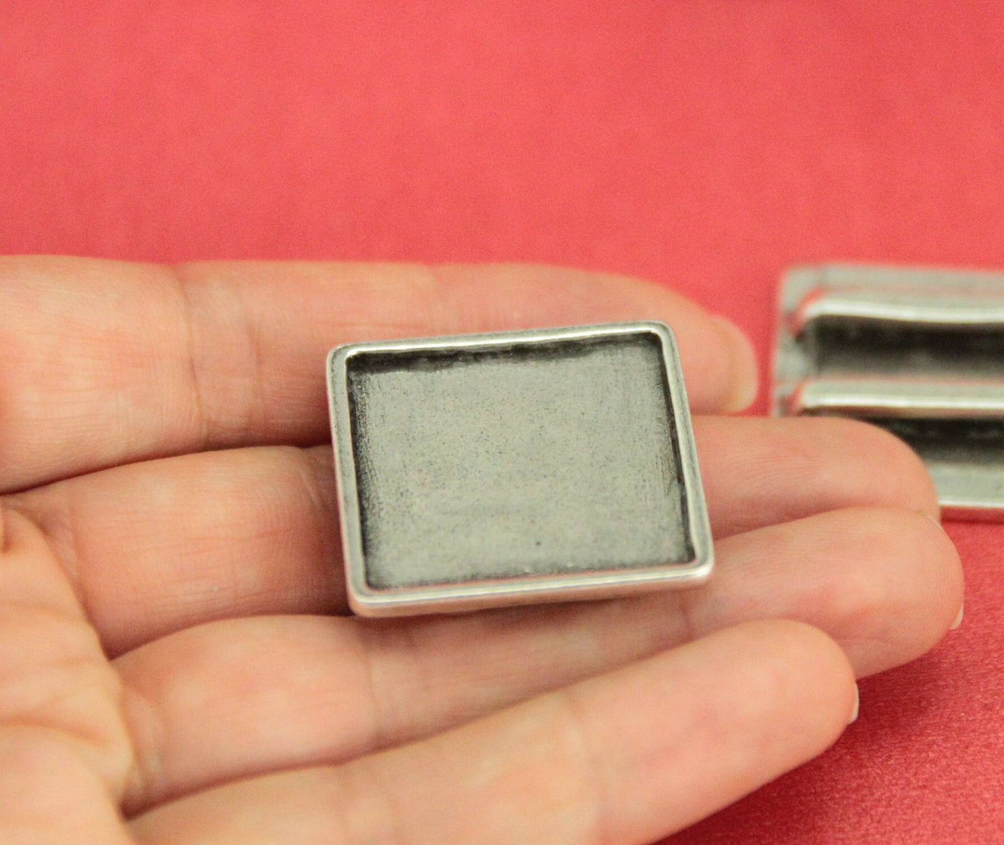 FS0465>>MADE IN EUROPE 20mm flat slider, large blank slider, square blank slider, (FM1P1)