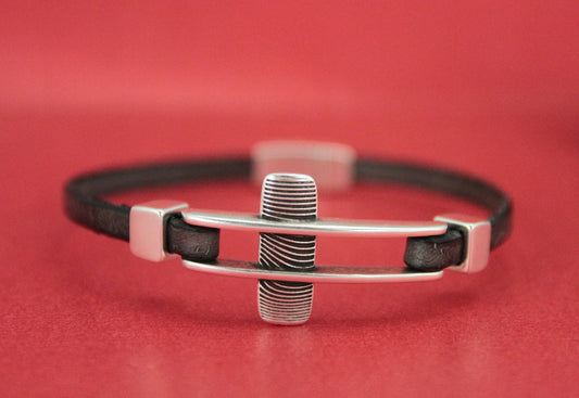 C0147>>MADE in EUROPE zamak cross connector, cross connector for 5mm flat cord, zamak cross slider