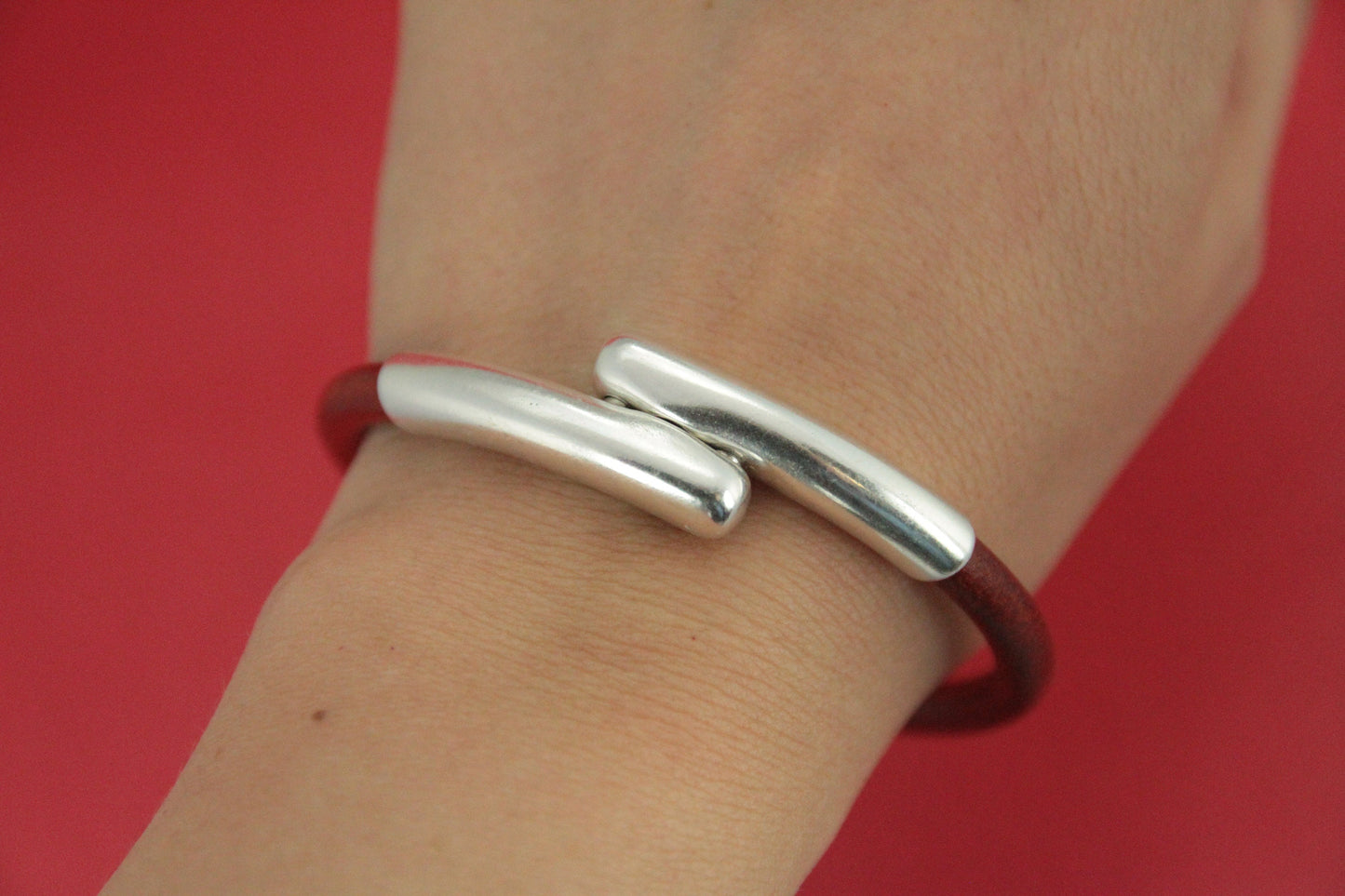 RC0001>> MADE in EUROPE 5mm round cord clasp, silver clasp, 5mm round cord copper clasp, 5mm bronze clasp Qty1