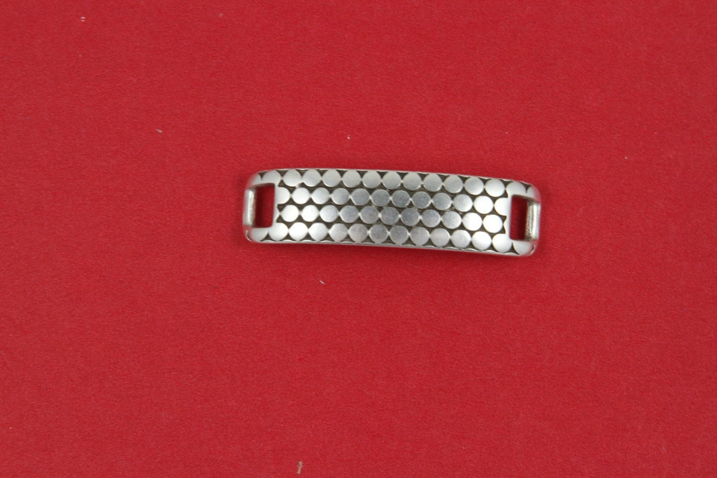 C0059>> MADE in EUROPE  flat cord zamak connector with 2 loop maker sliders, 5mm cord connector, 5mm cord engraved slider Qty1