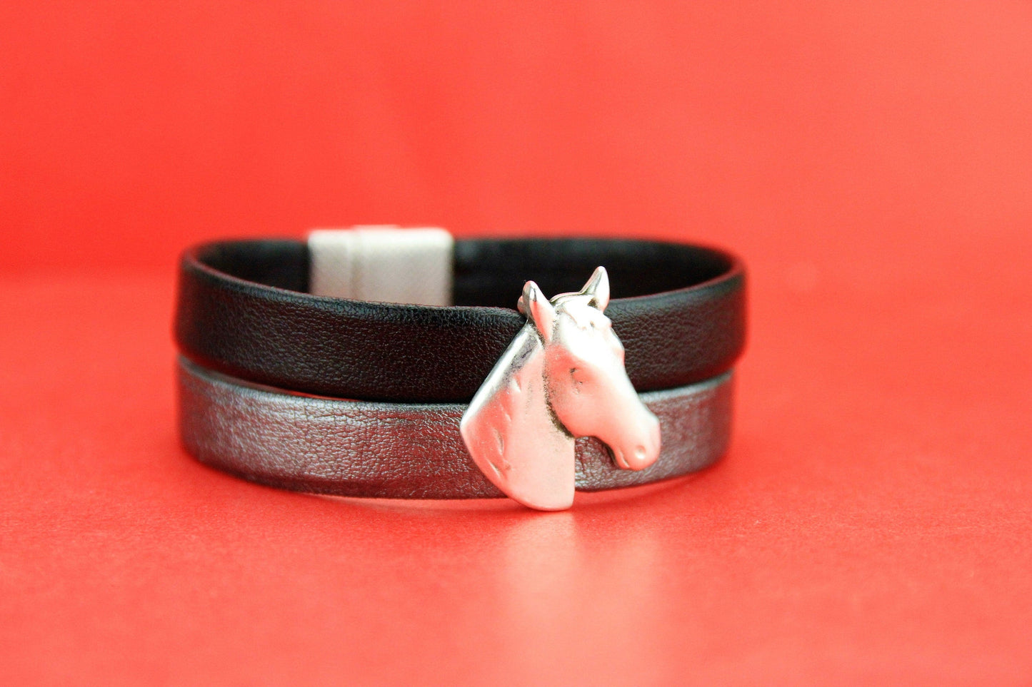 FS0032>> MADE in EUROPE zamak horse slider, flat 20mm cord slider, 20mm flat cord horse head slider (PF10981) Qty1