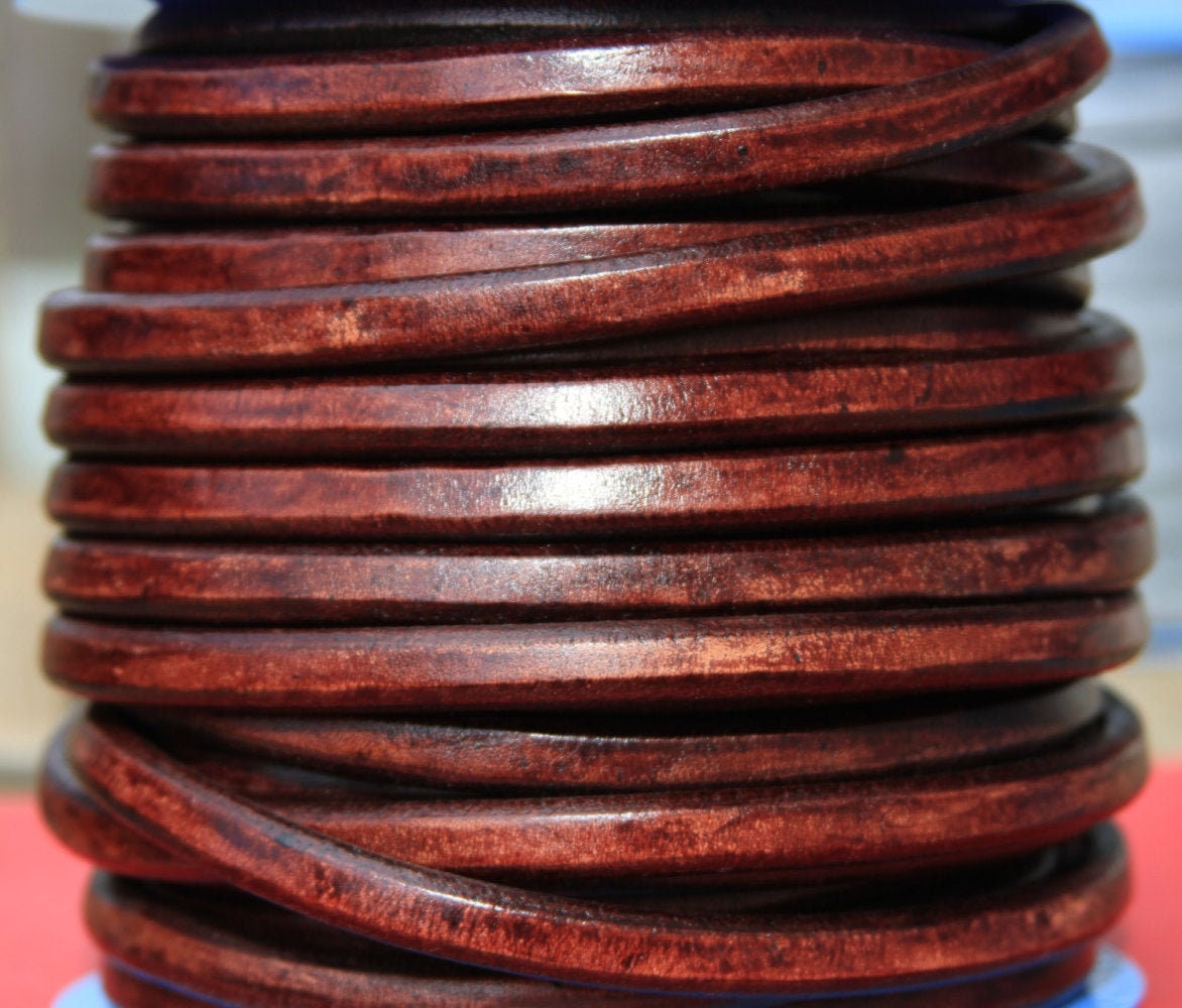 MADE in SPAIN  8" licorice leather cord, 10mm x 6mm leather cord, brown licorice cord (10ANIMAR)