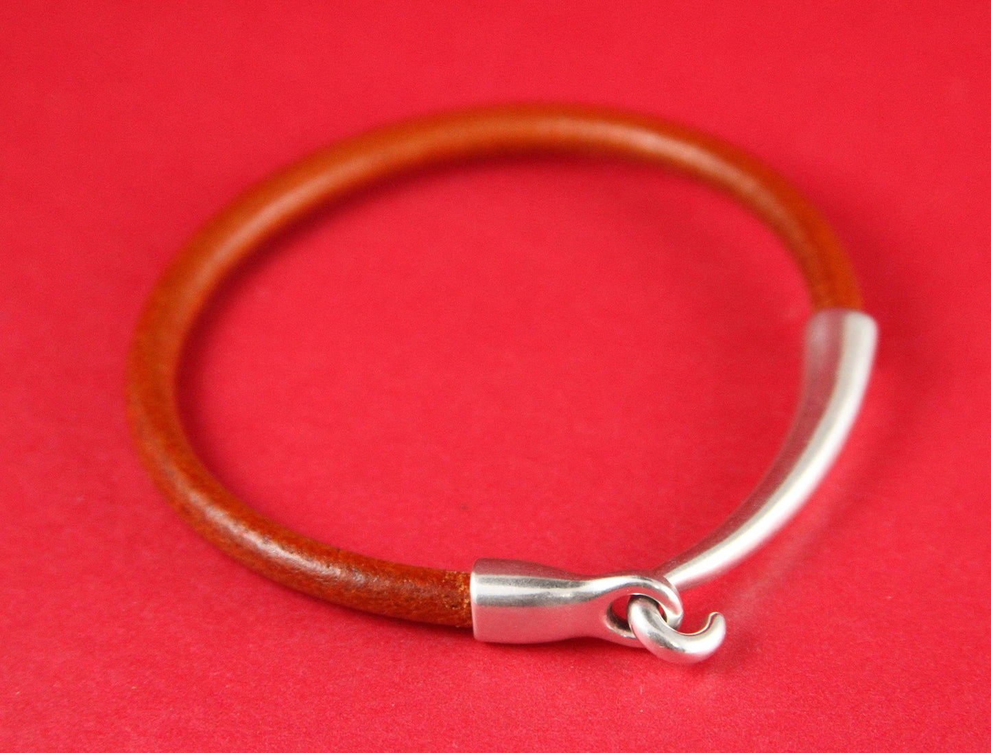 RC0002>>MADE in EUROPE zamak hook clasp, round cord clasp, 5mm cord clasp, bracelet zamak hook, zamak half bracelet (10972/10971-0077) Qty1s