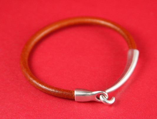 RC0002>>MADE in EUROPE zamak hook clasp, round cord clasp, 5mm cord clasp, bracelet zamak hook, zamak half bracelet (10972/10971-0077) Qty1s
