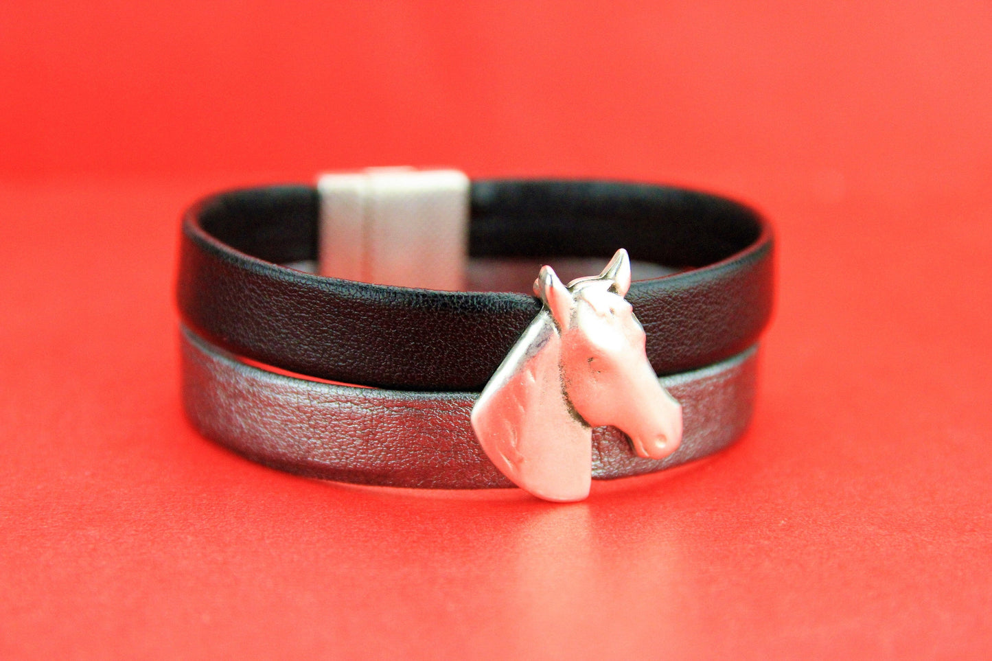 FS0032>> MADE in EUROPE zamak horse slider, flat 20mm cord slider, 20mm flat cord horse head slider (PF10981) Qty1
